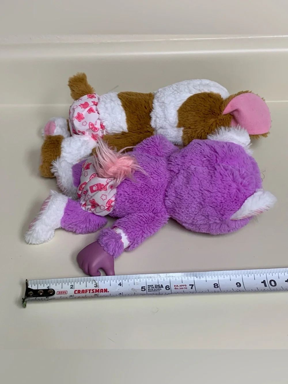 Animal Babies Nursery Jakks Pacific Turtle Dog Cat Puppy Kitten  Lot Of 3